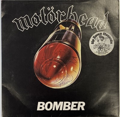 Lot 195 - MOTORHEAD BOMBER SIGNED SINGLE