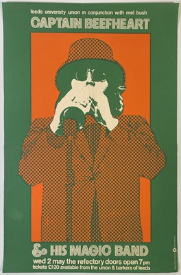 Lot 188 - CAPTAIN BEEFHEART - ORIGINAL 1973 LEEDS CONCERT POSTER.