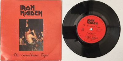 Lot 1054 - IRON MAIDEN - THE SOUNDHOUSE TAPES 7" (UK ORIGINAL PRESSING - ROCK HARD RECORDS - ROK 1)