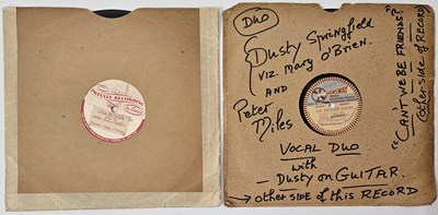 Lot 80 - DUSTY SPRINGFIELD - CAN'T WE BE FRIENDS? 10" 78RPM (FIRST RECORDING - ALSO WITH DION 'TOM SPRINGFIELD' EARLY 78RPM RECORDING)