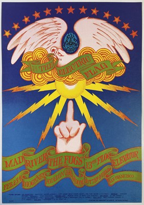 Lot 200 - FD-104 - FAMILY DOG - VICTOR MOSCOSO 13TH FLOOR ELEVATORS POSTER.