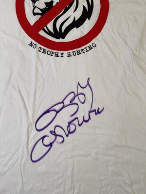 Lot 372 - BLACK SABBATH INTEREST -- OZZY OSBOURNE SIGNED CHARITY T-SHIRT.