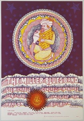 Lot 203 - FD-044 - FAMILY DOG - MILLER BLUES BAND - VICTOR MOSCOSO POSTER.