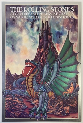 Lot 205 - THE ROLLING STONES - LIMITED EDITION PEMBROKE CASTLE POSTER.