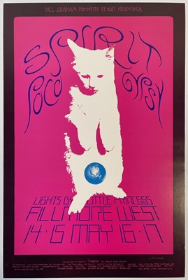 Lot 206 - BG-233 - BILL GRAHAM - SPIRIT / POCO DAVID SINGER DESIGNED POSTER.