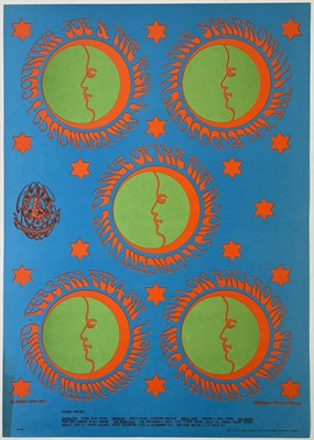 Lot 210 - VICTOR MOSCOSO - DANCE OF THE FIVE MOONS - FAMILY DOG FD-46 POSTER.