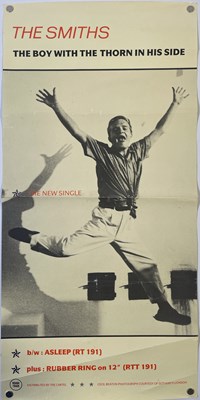 Lot 523 - THE SMITHS - ORIGINAL ROUGH TRADE PROMO POSTER FOR 'THE BOY WITH THE THORN IN HIS SIDE'.