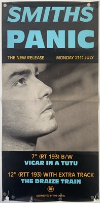 Lot 525 - THE SMITHS - ORIGINAL ROUGH TRADE PROMO POSTER FOR 'PANIC'.
