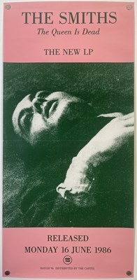 Lot 528 - THE SMITHS - ORIGINAL ROUGH TRADE PROMO POSTER FOR 'THE QUEEN IS DEAD'.