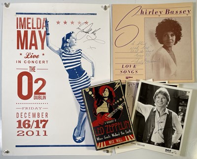 Lot 352 - SIGNED MUSIC MEMORABILIA INC ROBERT PLANT SIGNED.