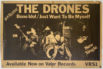 Lot 215 - PUNK INTEREST - THE DRONES - ORIGNAL 1977 BONE IDOL PROMOTIONAL POSTER.