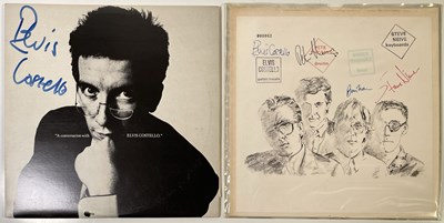 Lot 350 - ELVIS COSTELLO - SIGNED RECORDS INC COLLECTABLE PROMO ONLY ECCHAT.