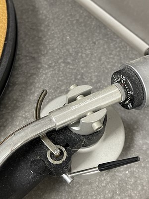 Lot 20 - REVOLVER TURNTABLE WITH LINN BASIK LV V TONEARM & PRO-JECT TUBE BOX.