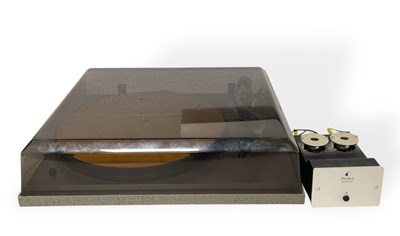 Lot 20 - REVOLVER TURNTABLE WITH LINN BASIK LV V TONEARM & PRO-JECT TUBE BOX.