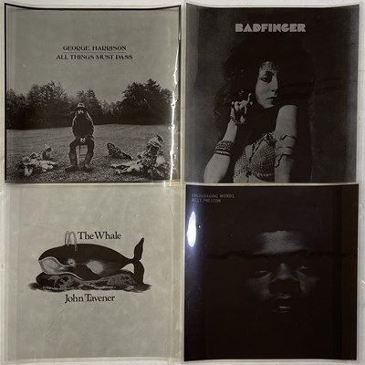 Lot 435 - APPLE RECORDS - ORIGINAL ACETATE SHEETS WITH LP COVER DESIGNS INC GEORGE HARRISON / BADFINGER.