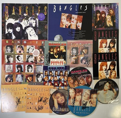 Lot 353 - THE BANGLES - SIGNED RECORDS / SLEEVES.