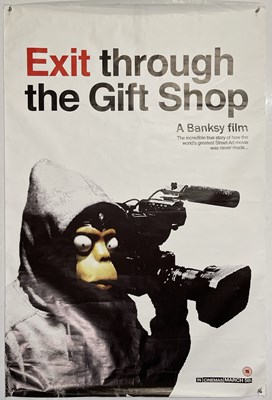 Lot 118 - BANKSY - ORIGINAL 'EXIT THROUGH THE GIFT SHOP' (2010) BILLBOARD POSTER.