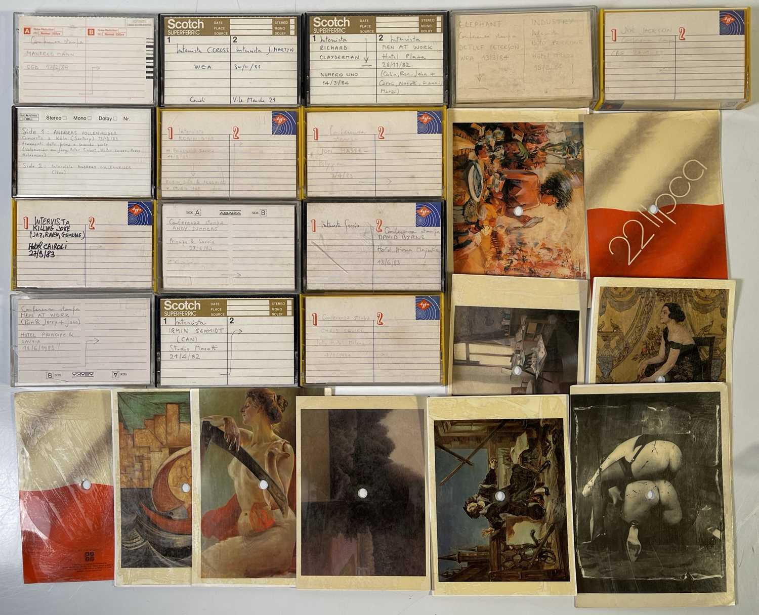 Lot 72 - FOURTEEN INTERVIEW CASSETTES - MANFRED MANN / CAN / JOHN MARTYN ETC.