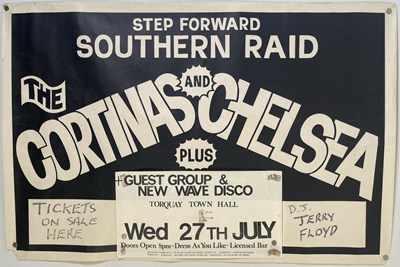 Lot 223 - PUNK INTEREST- ORIGINAL CORTINAS / CHELSEA 1977 CONCERT POSTER.