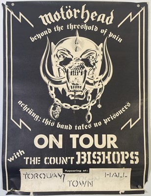 Lot 225 - MOTORHEAD - ORIGINAL 1977 TORQUAY TOWN HALL CONCERT POSTER.