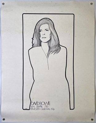 Lot 575 - DAVID BOWIE - PLYMOUTH GUILDHALL POSTER.