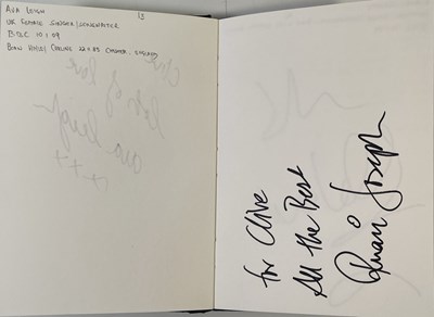 Lot 276 - AUTOGRAPH BOOK INC RONNIE WOOD / GEORGIE FAME.