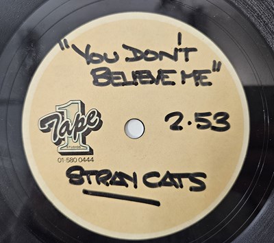 Lot 1144 - STRAY CATS - YOU DON'T BELIEVE ME 7" (ORIGINAL TAPE 1 UK ACETATE RECORDING)