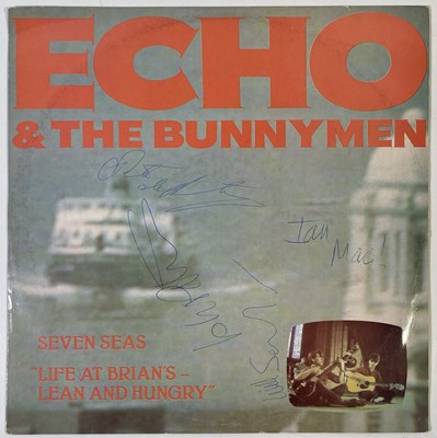 Lot 366 - ECHO AND THE BUNNYMEN - SIGNED SEVEN SEAS 12".