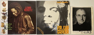 Lot 367 - 1980S AUTOGRAPHS INC PHIL COLLINS / LENNY KRAVITZ.