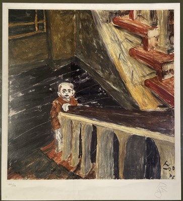 Lot 580 - DAVID BOWIE - SIGNED 'CHILD IN BERLIN' LITHOGRAPH PRINT.