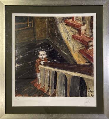 Lot 580 - DAVID BOWIE - SIGNED 'CHILD IN BERLIN' LITHOGRAPH PRINT.