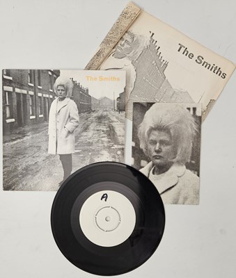 Lot 1145 - THE SMITHS - HEAVEN KNOWS I'M MISERABLE NOW 7" (UK W/LABEL PROMO W/ PRESS RELEASE & POSTCARD - RT 156)