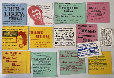 Lot 119 - 1970 WALSALL TICKET COLLECTION INC THIN LIZZY.