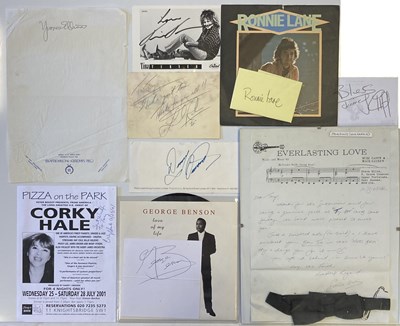 Lot 219 - ROCK AND POP AUTOGRAPHS - TINA TURNER / CLIFF RICHARD ETC.