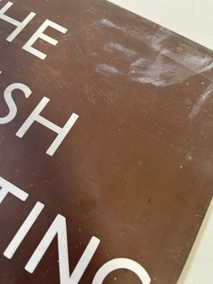 Lot 81 - BBC MEMORABILIA - ORIGINAL COPPER SIGN.