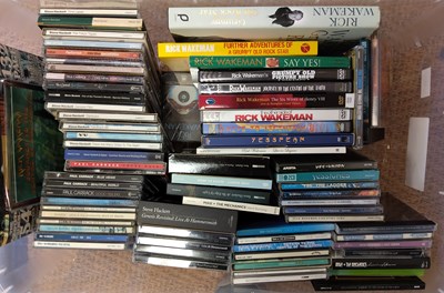 Lot 1096 - PROG ROCK CD, BOOK AND DVD COLLECTION