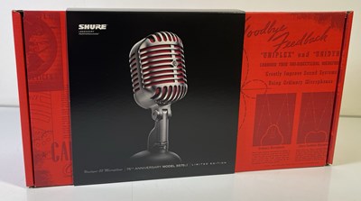 Lot 36 - SHURE - 5575LE UNIDYNE LIMITED EDITION 75TH ANNIVERSARY 55 VOCAL MICROPHONE.