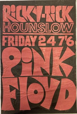 Lot 549 - PINK FLOYD RICKY TICK  1967 POSTER.