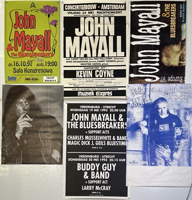 Lot 238 - JOHN MAYALL POSTER COLLECTION INC ONE SIGNED.