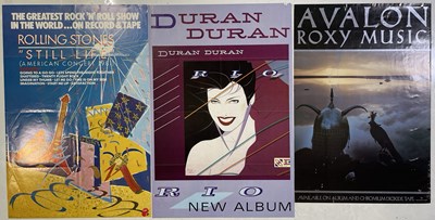 Lot 242 - 1980S PROMOTIONAL POSTERS INC DURAN DURAN / ROXY MUSIC / ROLLING STONES.