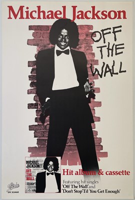 Lot 244 - MICHAEL JACKSON - OFF THE WALL ORIGINAL PROMOTIONAL POSTER.