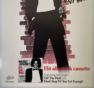 Lot 244 - MICHAEL JACKSON - OFF THE WALL ORIGINAL PROMOTIONAL POSTER.