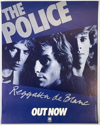 Lot 245 - THE POLICE - ORIGINAL 1979 REGATTA DE BLANC PROMOTIONAL POSTER.