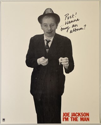 Lot 246 - JOE JACKSON - I'M THE MAN ORIGINAL PROMO POSTER.