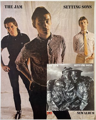Lot 487 - THE JAM - ORIGINAL SETTING SONS POLYDOR PROMOTIONAL POSTER.