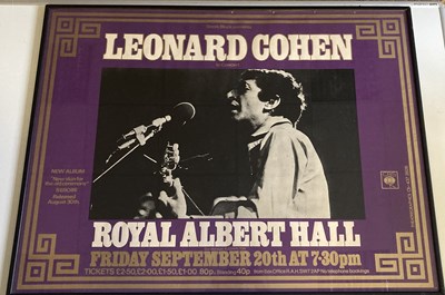 Lot 321 - LEONARD COHEN ROYAL ALBERT HALL POSTER.