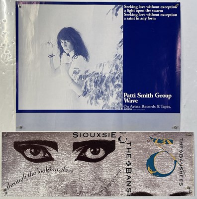 Lot 248 - PATTI SMITH / SIOUXSIE AND THE BANSHEES - ORIGINAL PROMO POSTERS.
