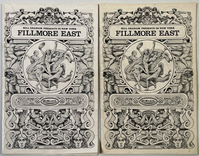 Lot 406 - LED ZEPPELIN - PAIR OF ORIGINAL FILLMORE EAST PROGRAMME BOOKLETS.