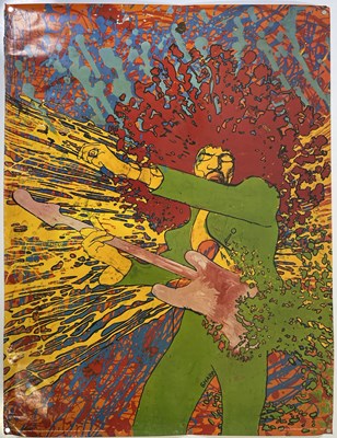 Lot 256 - MARTIN SHARP - JIMI HENDRIX EXPLODING BIG O POSTER.