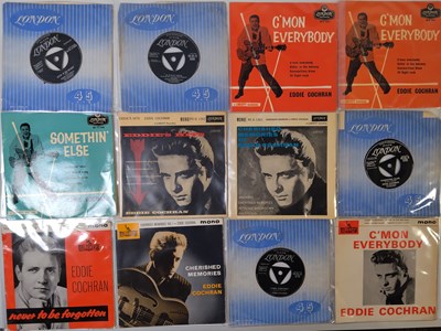 Lot 1212 - EDDIE COCHRAN UK 7" + EPS PACK PLUS RARITY